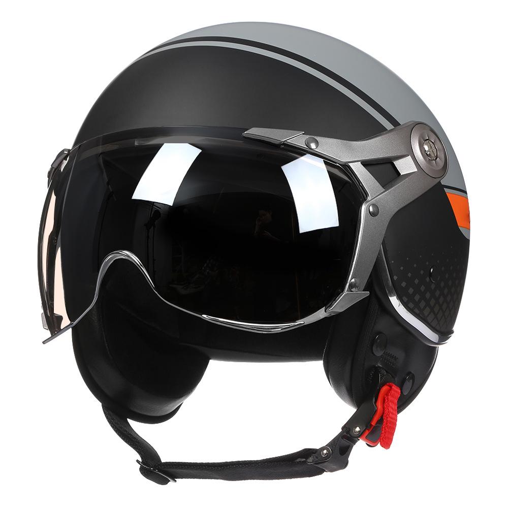 Motorcycle Helmet Retro Capacetes Moto Helmet Vintage Capacete De Moto Open Face Helmet Scooter Casco Moto DOT Certification
