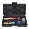 R134A Valve Core Quick Remover Installer Kit Stainless Steel Brass High Low Pressure AC Valve Core