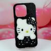 Phone Case IPhone 11 12 13 14 Pro Max 7 8 Plus Xs 6 XR Black Kitten Bling