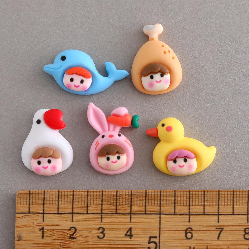 DIY Cute Cartoon Animal Resin Accessories: Hair Clips, Ties, Phone Charms