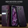 For iPhone 15 Plus Case CASEME 033 Series RFID Blocking Wallet Stand Calf Texture Leather Phone Cover