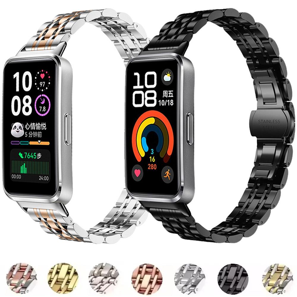 Metal Strap for Huawei Band 10 9 8 Stainless Steel Bracelet Accessories for Huawei Band 10/9/8 Smart Watch Replaceable Wristband