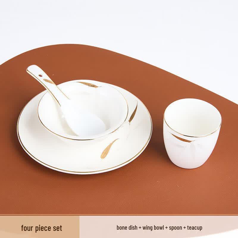 Elegant New Chinese Style Ceramic Teacup Set