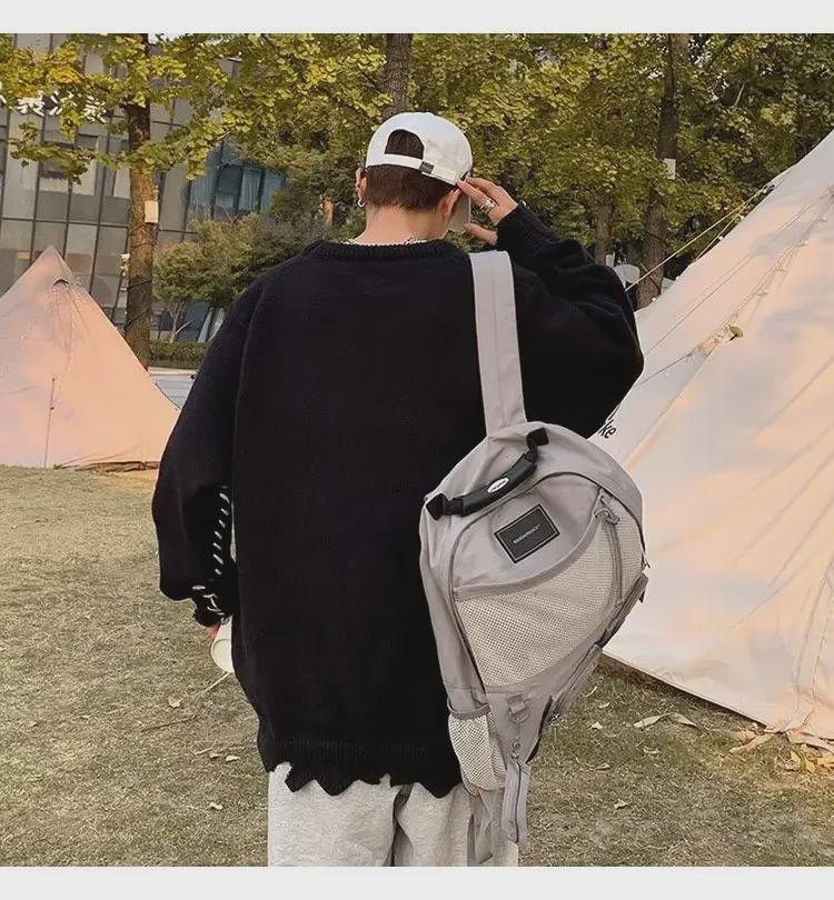 Men's 2022 High Street Casual Irregular Destruction Sweater