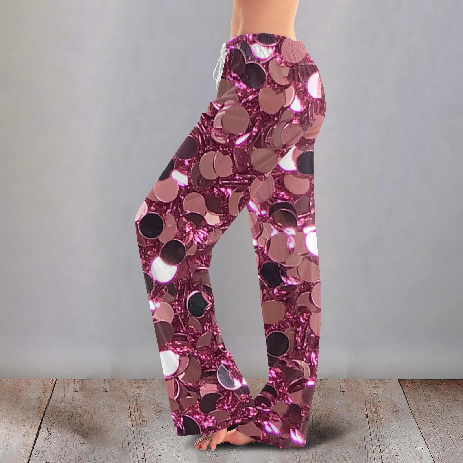 

Женские милые брюки с цветочным принтом на завязках, повседневные пижамные брюки L