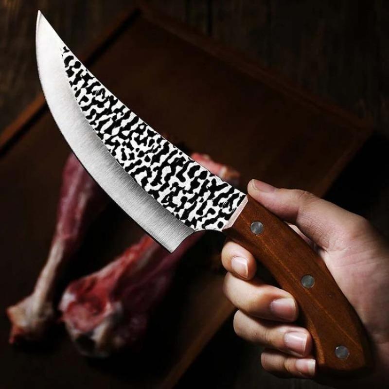 Butcher's Boning Knife Stainless Steel Vegetable and Fruit Slicing Knife Carving Knife Chicken Bone Scissors Sharp Kitchen Tool
