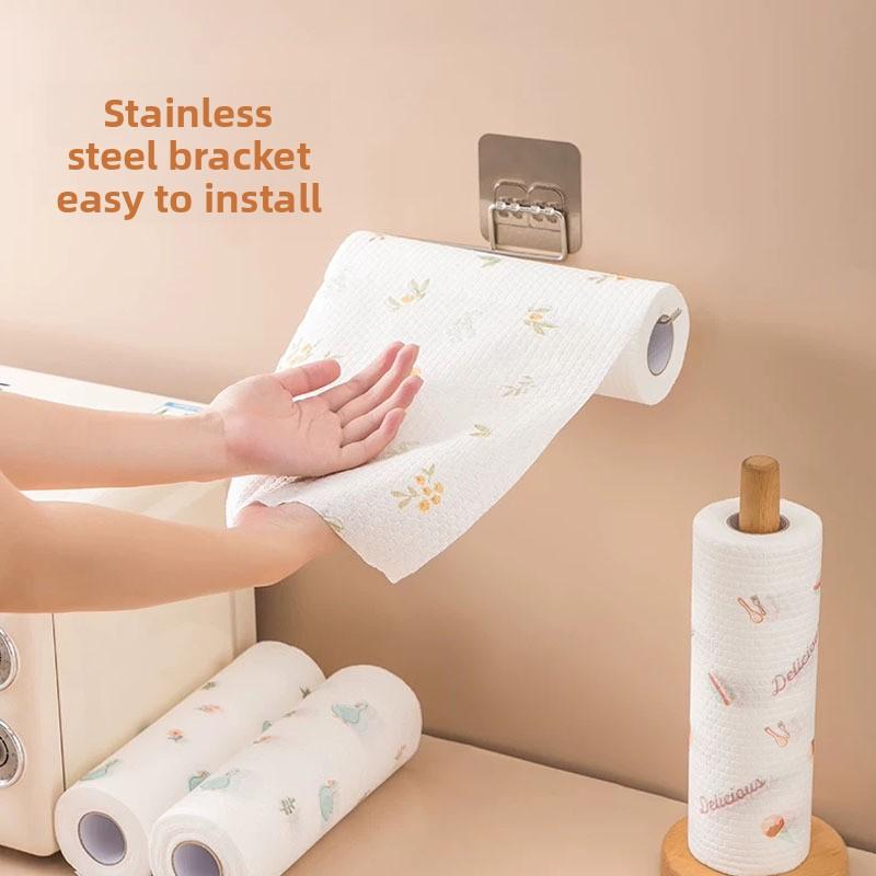 Küchen-Faulwaschlappen - Doppelseitig Trocken und Nass Einweg Vlies-Geschirrtuch - Haftet Nicht An Fett - Papierhandtuch