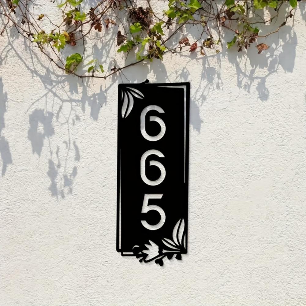 Unique Tailored Black Metal Family Name Sign Matte Finish Wall Art Home Living Room Outdoor Patio Decor