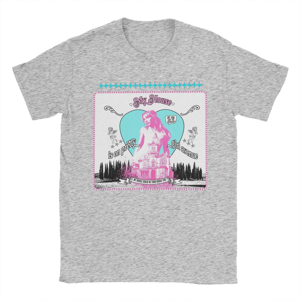 Pretty avenue House Tour Sabrina Carpenter T Shirts for Men 100% Cotton Vintage T-Shirts Crewneck  Tee Shirt Clothes 4XL 5XL