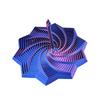 3D-gedruckter erweiterter sensorischer Fidget-Stern, ausdehnbarer 4,33-Zoll-Fraktal-Fidget-Spielzeug achteckig mit abnehmbarem Griff