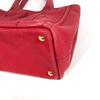 PRADA Logo Canapa SS MINI Bag Tote Bag Hand Bag Canvas Red