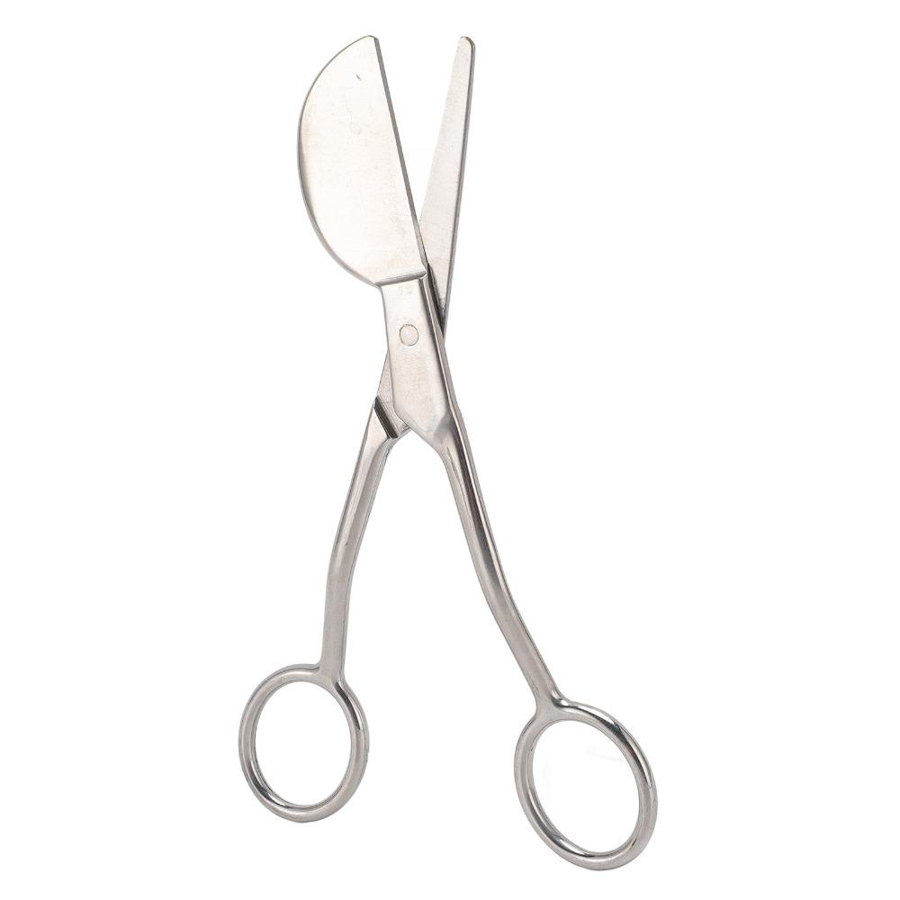 Double Bent Handle Duckbill Scissors 6 Inch Curved Offset Handle Carpet Scissors Silver Tufting Scissors Fabric Sewing