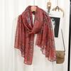 Winter Thin Fashion Bloosm Floral Viscose Shawls Scarf Lady High Quality Wrap Pashmina Stole Bufandas Muslim Hijab 180*85Cm