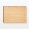 MUJI Stackable Bamboo Rectangular Storage Box with Half Lid, 26cm (W) X 185cm (D) X 25cm (H), Item