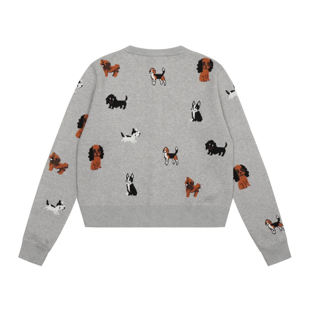 Trendy Brand 2025 Autumn/Winter American Retro Petite Cartoon Cardigan Sweater Jacket