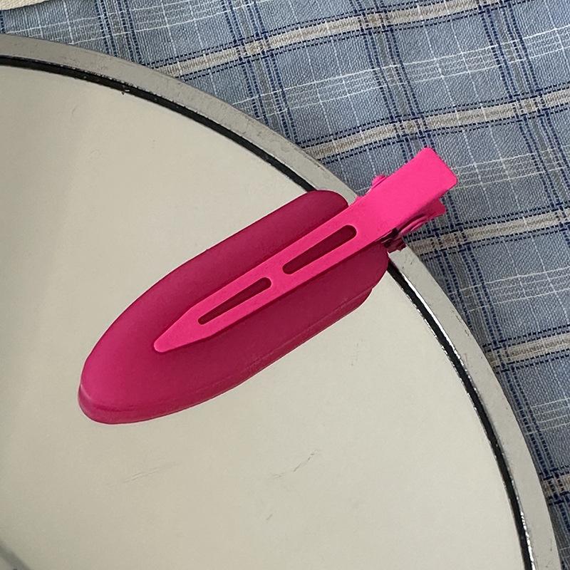 Seamless Barrettes Women's Jelly Small Shovel Frosted Duckbill Clip Forehead Side Clip Bang Clip