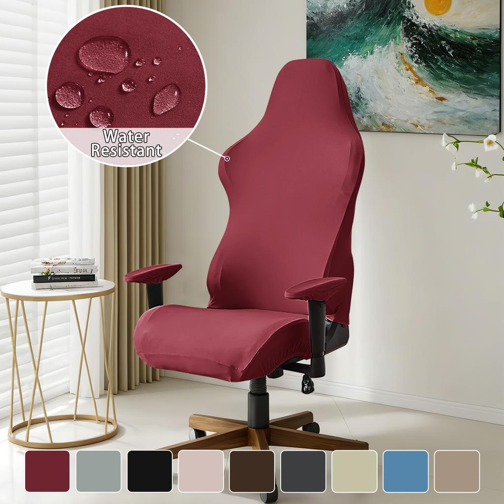 Milk silk waterproof e-sports chair cover solid color elastic e-sports chair cover spot chair cover