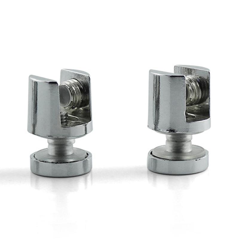 Glass Support Fitting Round Base Mount Hardware Simple Installation for Cabinets Shelves Display Racks and Corner Installation Work