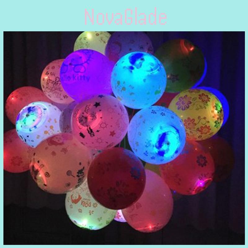 Classic Colorful Glowing Balloons Perfect For Timeless Birthday And Wedding Celebrations