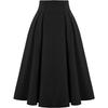 Women's High Waist A‑Line Midi Skirt Pleated Midi Skirt With Pockets For Casual Daily Wear