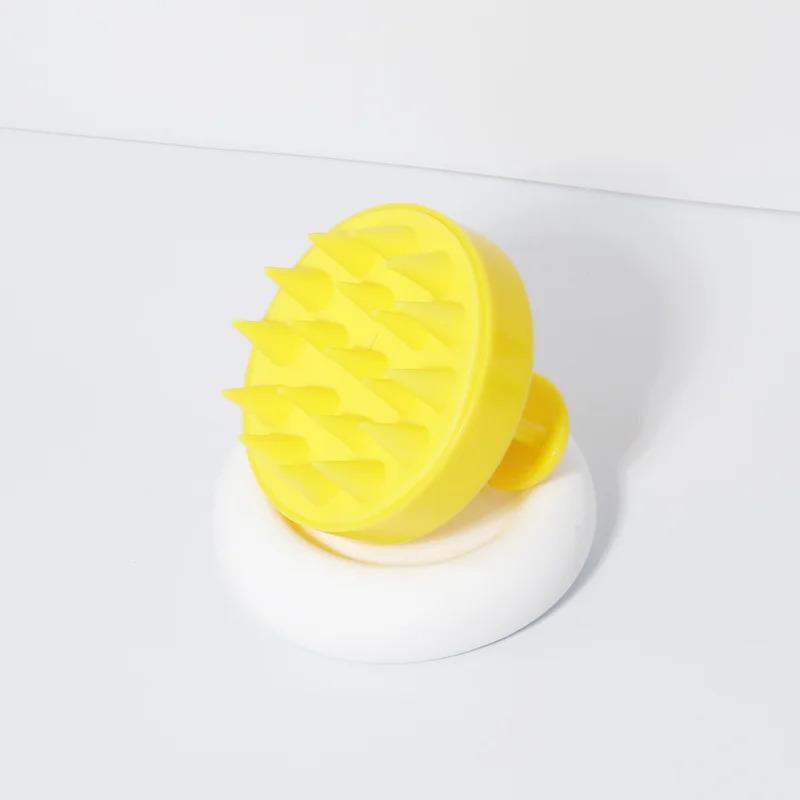 1 pcs silicone soft shampoo brush scalp massage comb thoroughly clean scalp body massage brush hair salon hair brush