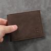 Herren Bifold Geldbörse Minimalistische Taschen-Kurzgeldbörse mit Reißverschluss-Münzfach Kartenhalter Geldbörse für Arbeit Reisen