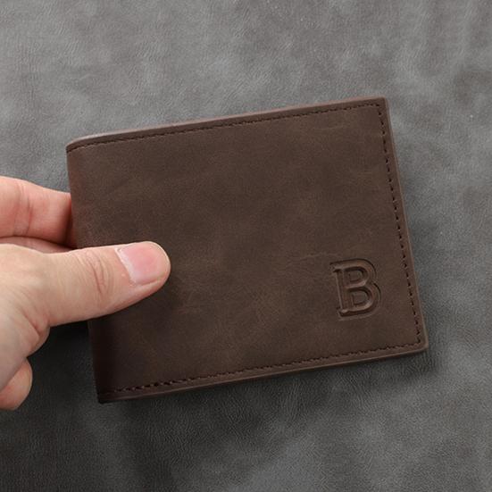 Herren Bifold Geldbörse Minimalistische Taschen-Kurzgeldbörse mit Reißverschluss-Münzfach Kartenhalter Geldbörse für Arbeit Reisen