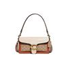 Tabby 26 Classic C Logo Leather Bag Women Handbag Brass Tea Ivory 91215-B4SBI