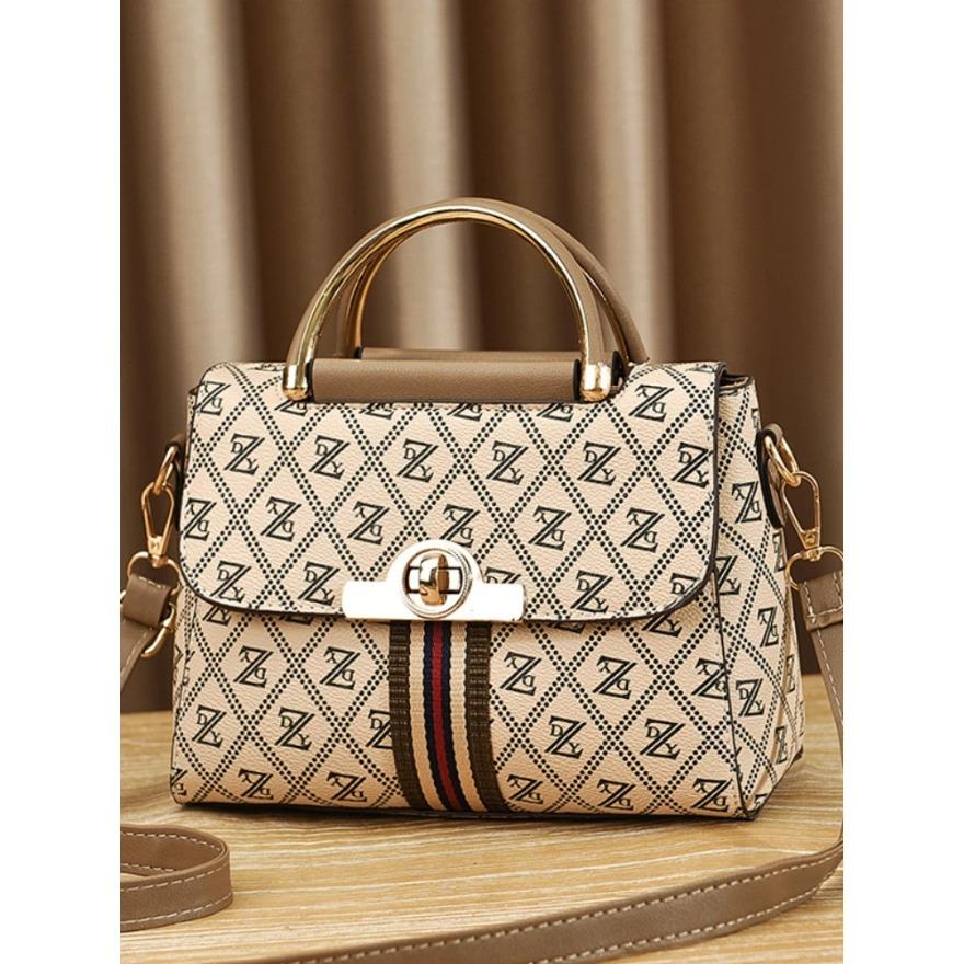 

Европа и Соединенные Штаты Принт Буквы Сумка Мода Простая Сумка Через Плечо Кроссбоди Универсальная Повседневная Сумка Женская