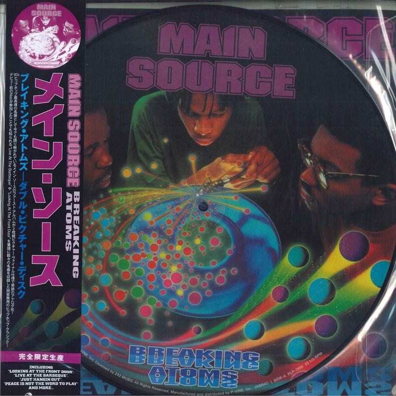 

Виниловая пластинка MAIN SOURCE Breaking Atoms Picture Vinyl Ограниченный выпуск PLP78301 PVINE 2022 Япония Obi Рэп Хип-Хоп RB
