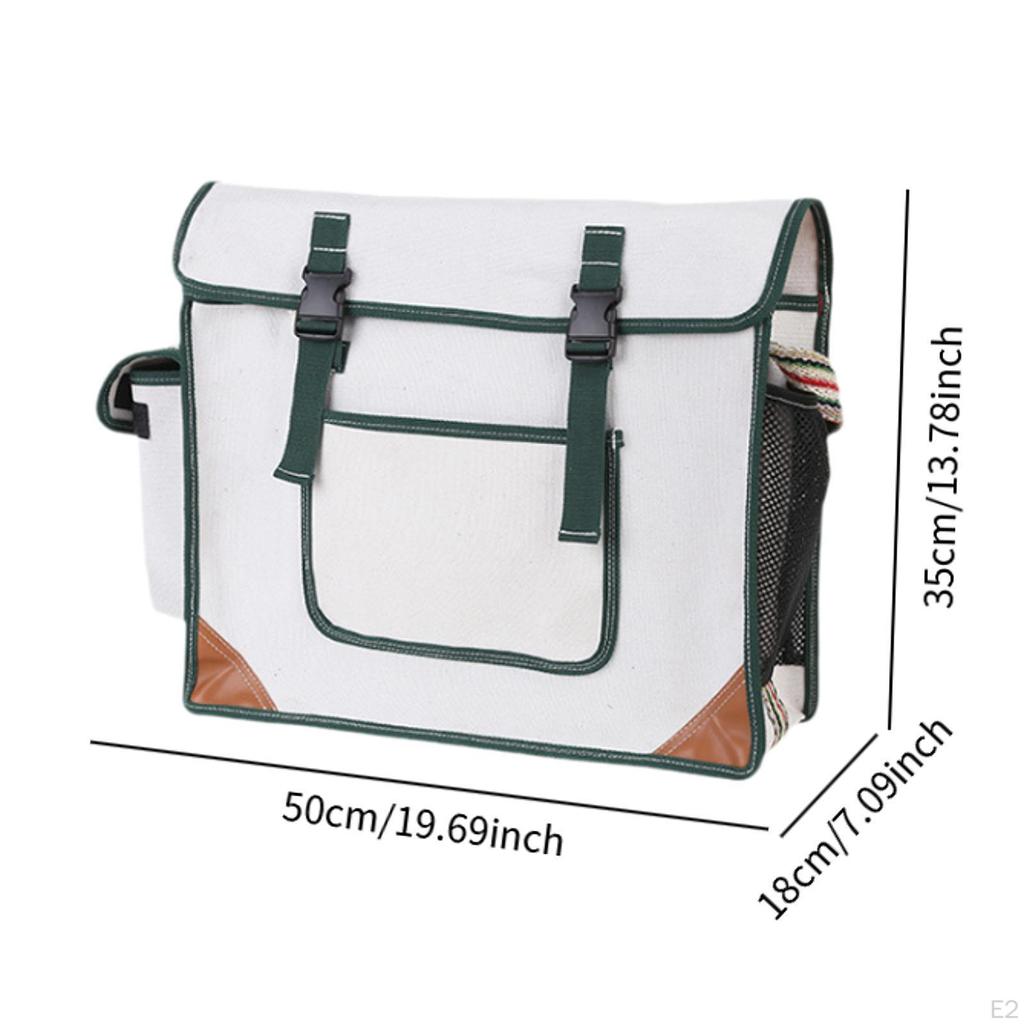 Brašna na nářadí přes tělo, vysoce odolná, velkokapacitní, s popruhem přes rameno pro použití v kanceláři