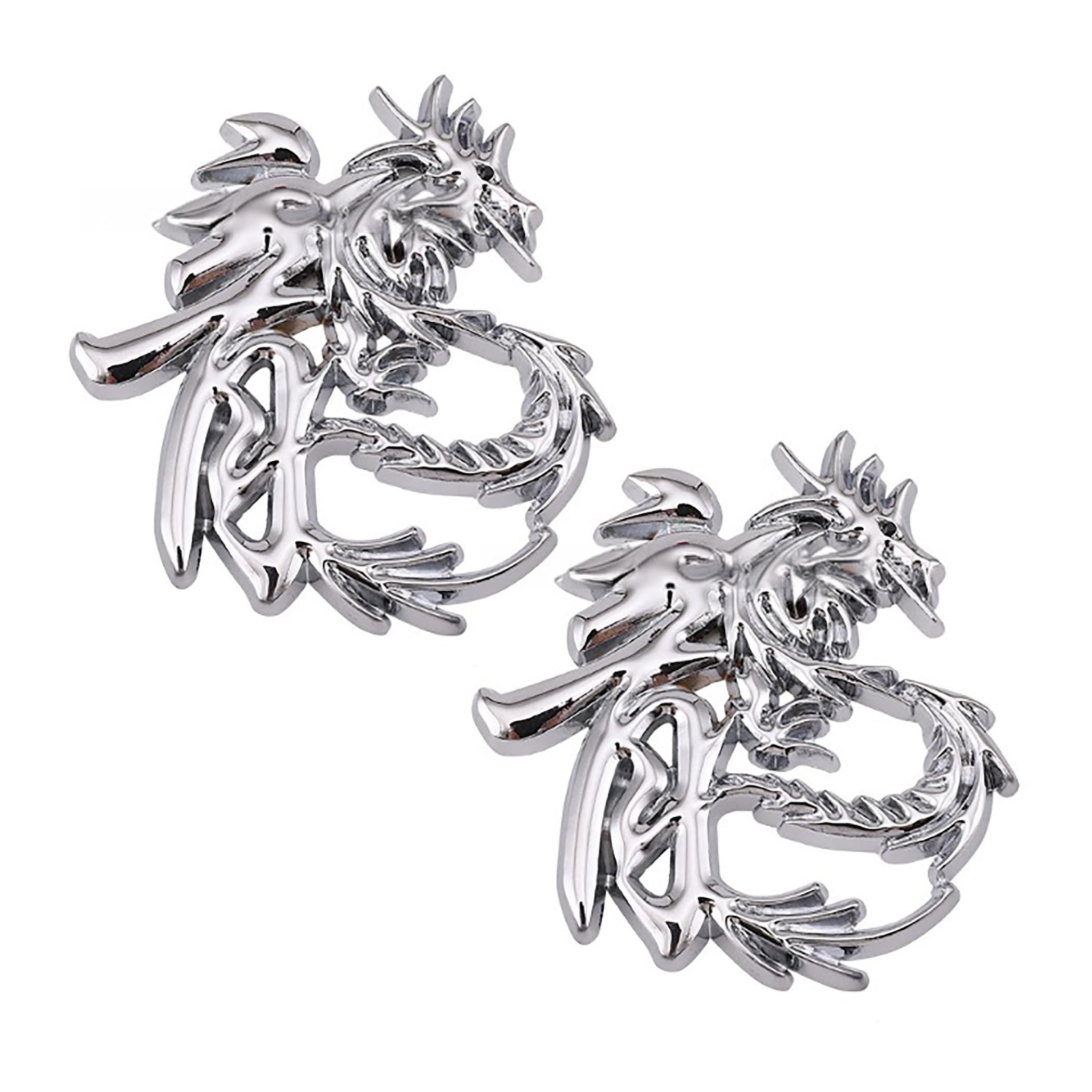 

HAMILO Dragon Sticker 3D 3D Car Motorcycle Helmet Dress Up Metal Set of 2 серебряный