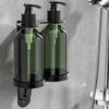 Stainless Steel Manual Soap Dispenser Plastic Pump Bottle Wall Mounted Soap Dispenser  Bathroom