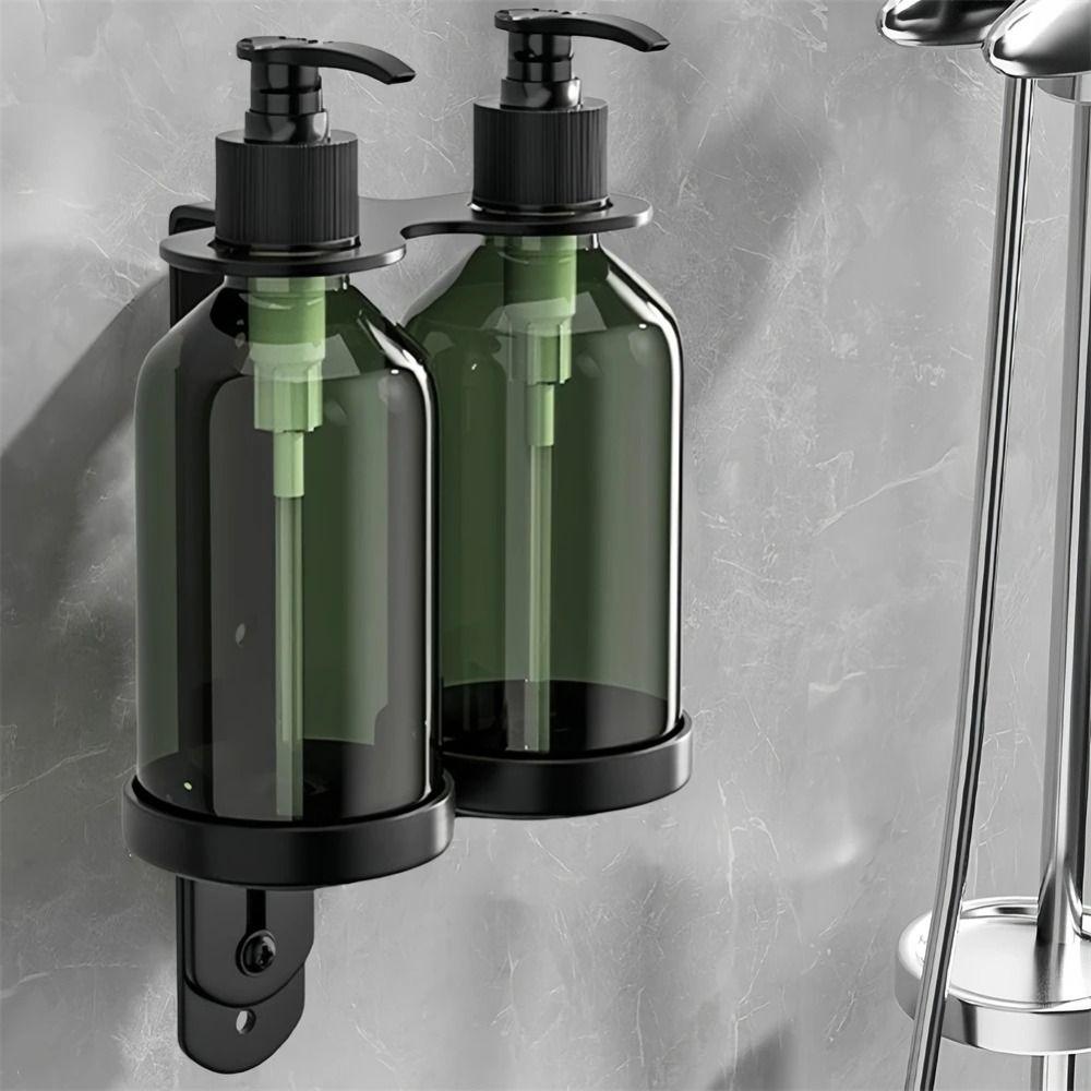 Stainless Steel Manual Soap Dispenser Plastic Pump Bottle Wall Mounted Soap Dispenser  Bathroom