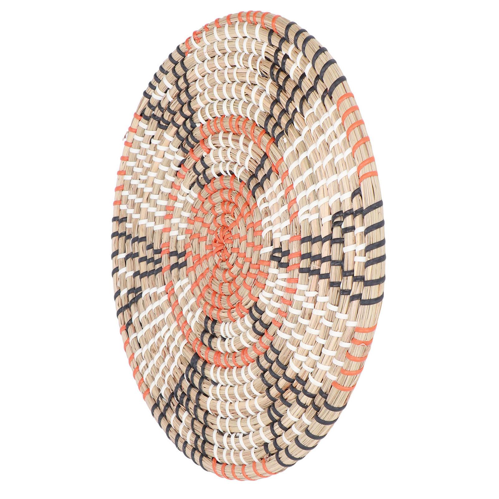 

Insulation Pad Nordic Straw Woven Placemats Heat Insulation Pads Homestay Wall Decoration