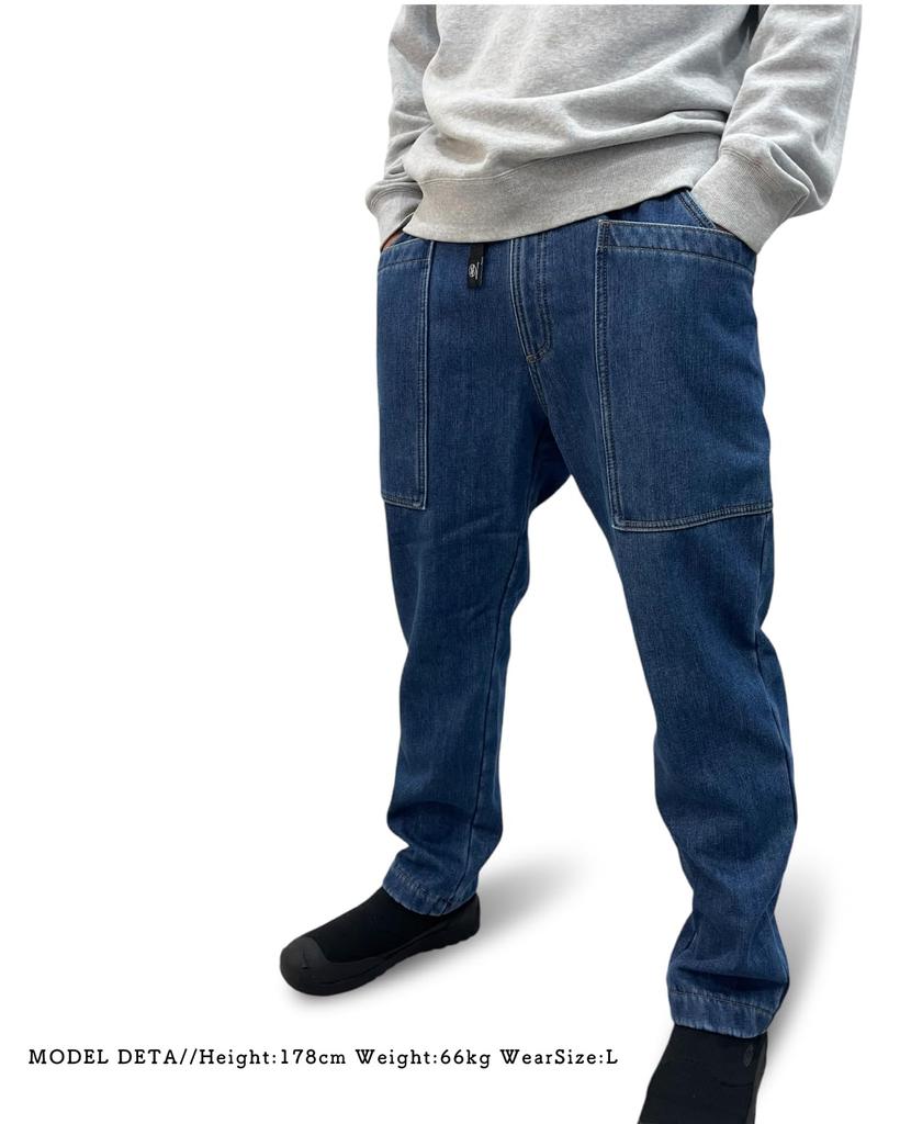 Gym Master Bonded Katsuragi Gardening Bonded Denim Gardening Size Deep Blue Size M Pants, Pants, G421787, 56 (Denim),