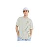 Li Ning X Jackie Chan Kung Fu Series Innate Qi Thin Water Powder Printed Round Neck Short Sleeve T-Shirt Men Tops Paper-White AHST067-2