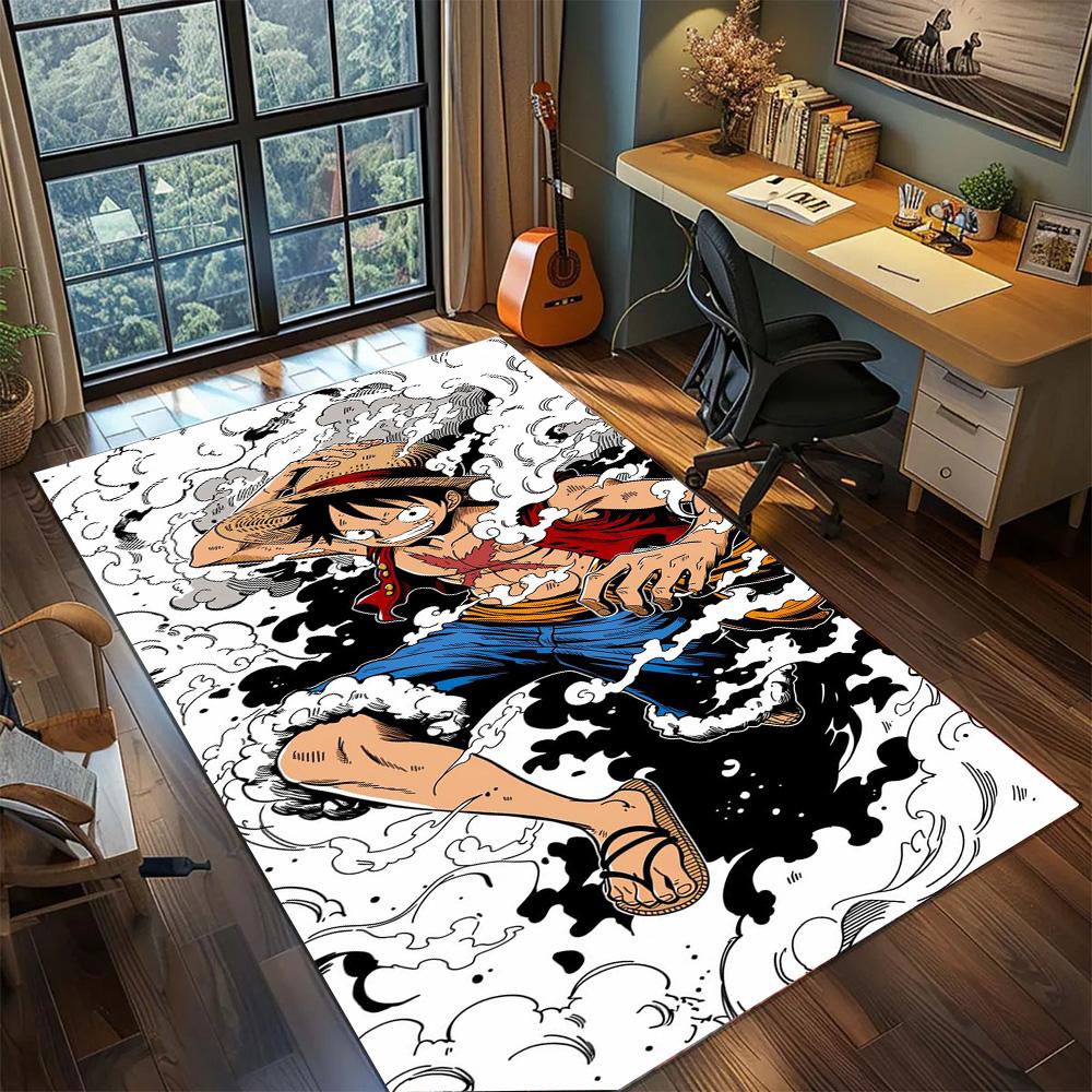 Luffy Carpet Stylish Home Decor, Non Slip Washable Large Area Floor Mat Rug Gamer Bedroom.-TING