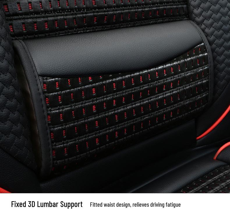 All-Season Universal Leather Car Seat Cushion for Five-Seater Vehicles