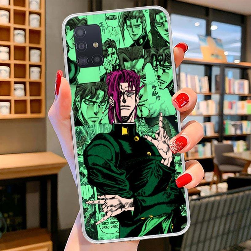 JoJo Bizarre Adventure Anime Cover Phone Case For Samsung Galaxy A12 A22 A32 A52 A72 A02S Phone Case Note 20 Ultra 10 S10 Plus A
