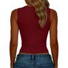 Women's Fitted And Comfortable V-Neck Sleeveless Vest Top