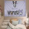 Cute KKuromi Tapestry Wall Hanging Tapestry Art Deco Blanket Curtain Hanging At Home Bedroom Living Room Decor