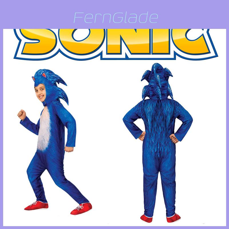 Kostium Deluxe Sonic The Hedgehog dla dziecka Kombinezon na Halloween Cosplay