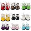New 3.4CM Size Doll Leather Shoes Cute Design Leather Material Doll Clothes 17cm Size Miniature Shoes For Doll Shoes Doll Toys