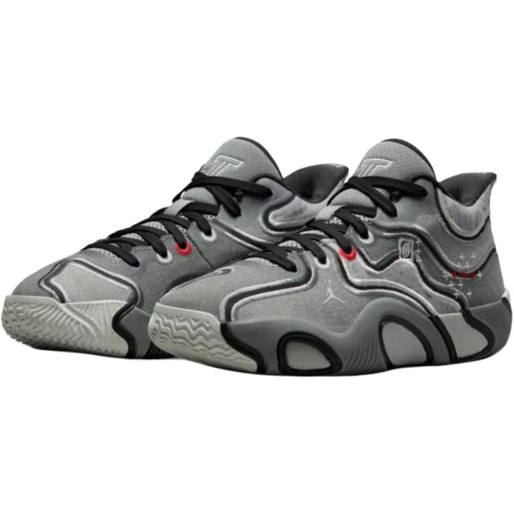 Jordan Tatum 3 Confortable Durable Haut Bas Chaussures de Basket pour Enfants Baskets pour Enfants Gris HV5889-002