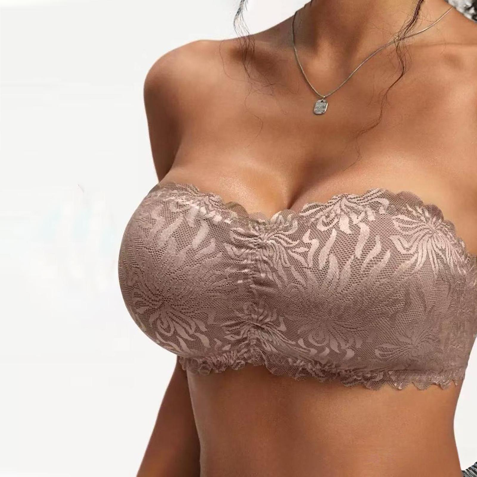 Женский кружевной сексуальный топ-бюстгальтер без бретелек 2X-Large