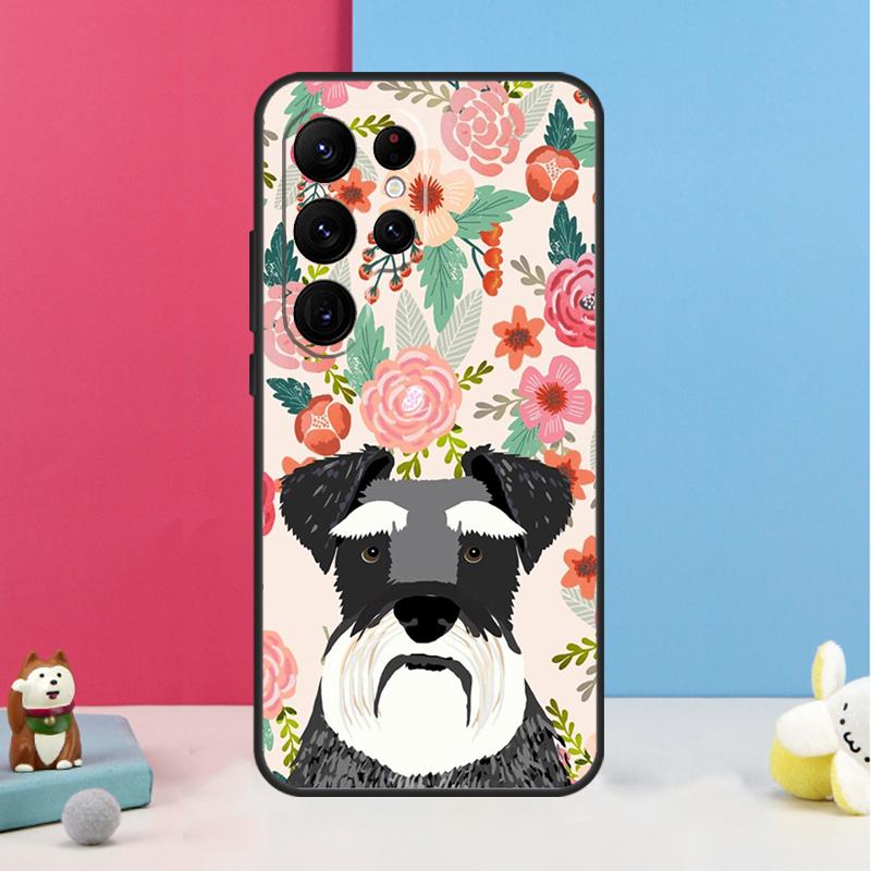 Schnauzer Puppy Dog Case For Samsung Galaxy S26 S25 S24 S20 S21 S22 S23 Ultra S10 Plus S25 FE Back Cover Shell