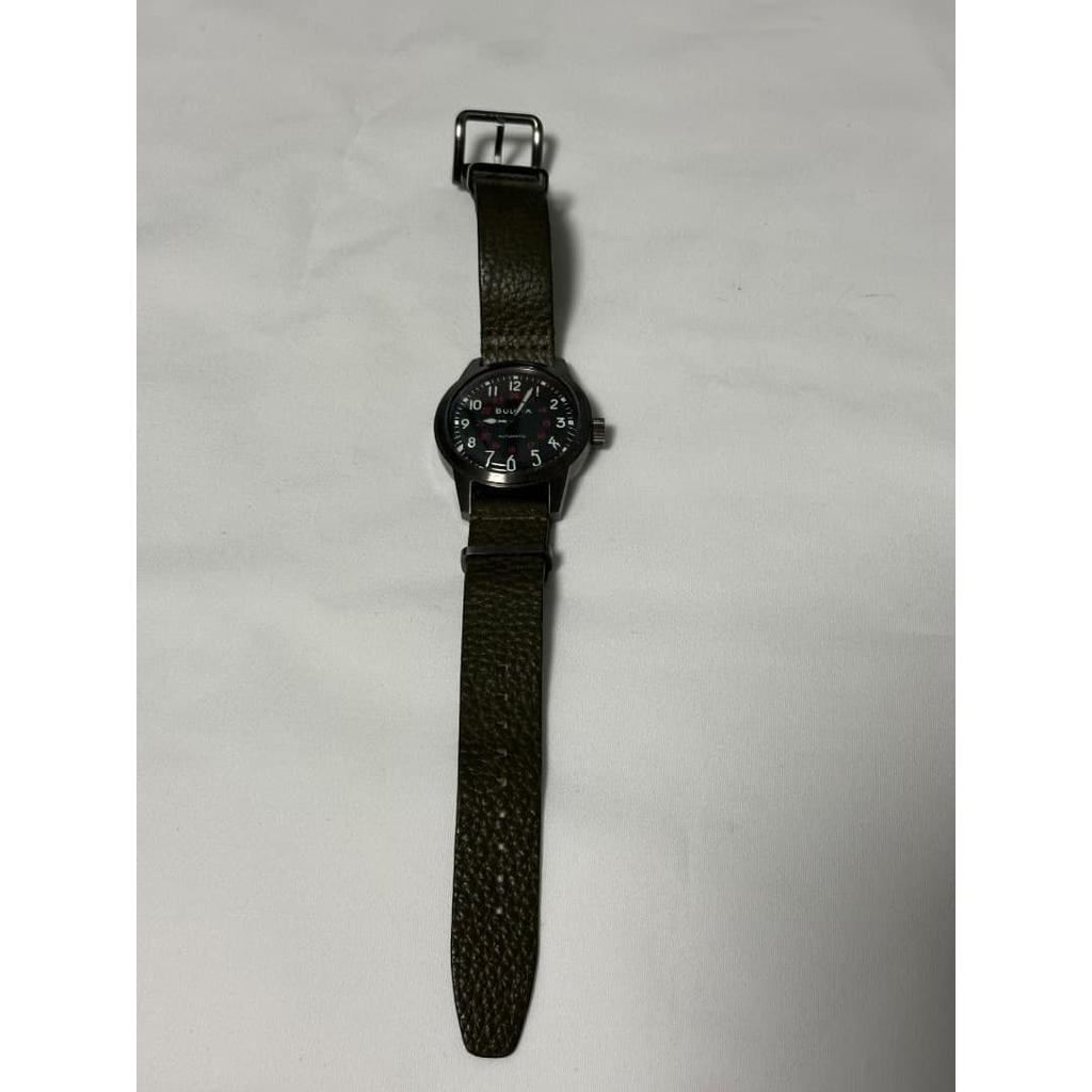 Used Bulova automatic military watch (98A255)