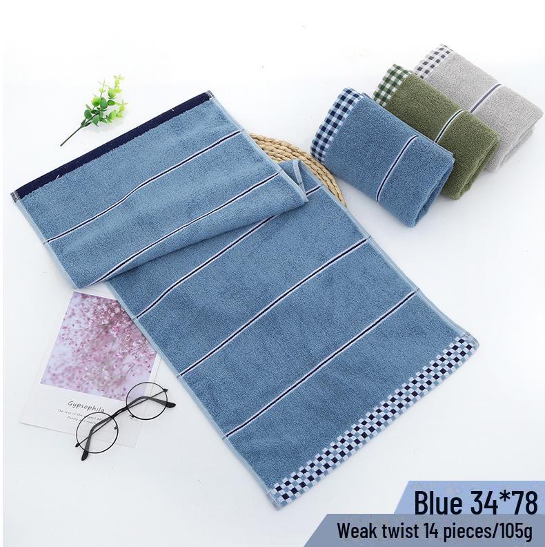 

Банное полотенце Gaoyang Plaid Pure Cotton – плотное и мягкое для дома, отеля или использования в качестве подарочного набора 33*73cm