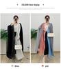 2024 Plus Size Women's Color Block Tassel Cardigan Trench Coat – Dubai & Middle East Style